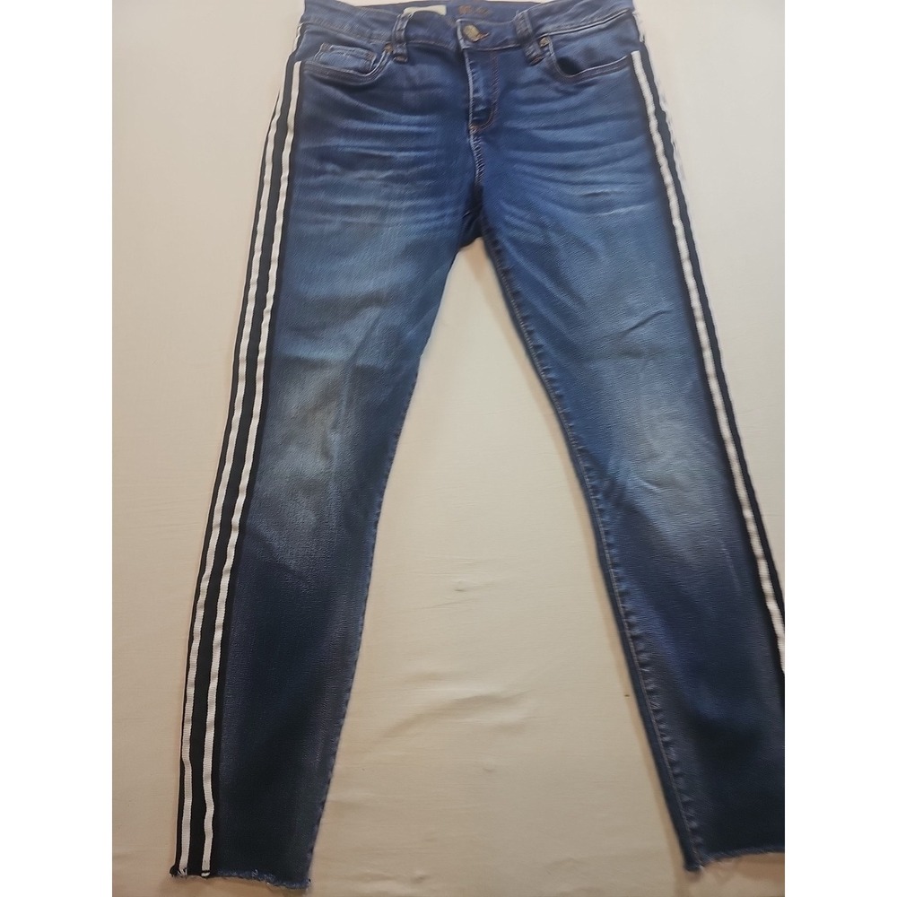 Kut from the Kloth Jeans Ankle Skinny Womens 8(31x25)  Capri Cropped Style Strip